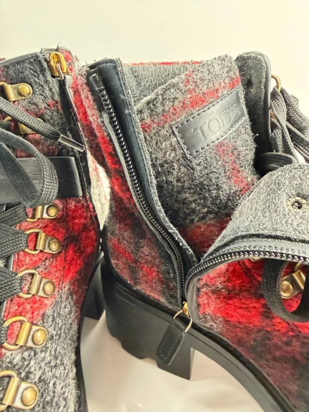 Tod’s Wool Hiking Boots – Women’s EU 38.5 / US 8 - Picture 14 of 16